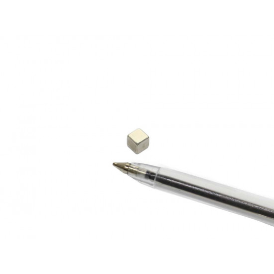 Ímã de neodímio bloco 5 x 5 x 5 mm - N42